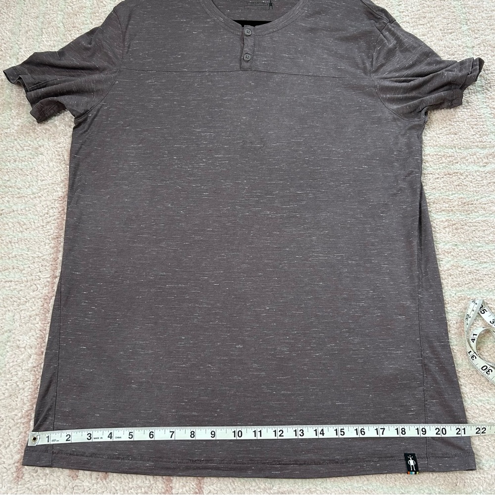 Smartwool Dusty Purple Short Sleeve Tee Wool Hemp Size Large Outdoors Camping - Picture 8 of 14